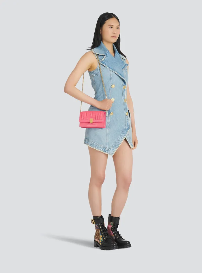 Balmain 1945 Bags Womens MiniSized Quilted Leather 1945 Bag Pink Balmain 1945 Bags Womens MiniSized Quilted Leather 1945 Bag Pink