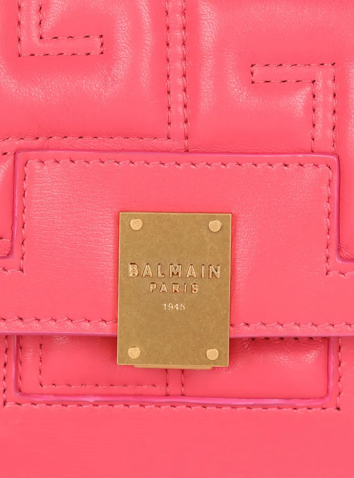 Balmain 1945 Bags Womens MiniSized Quilted Leather 1945 Bag Pink Balmain 1945 Bags Womens MiniSized Quilted Leather 1945 Bag Pink