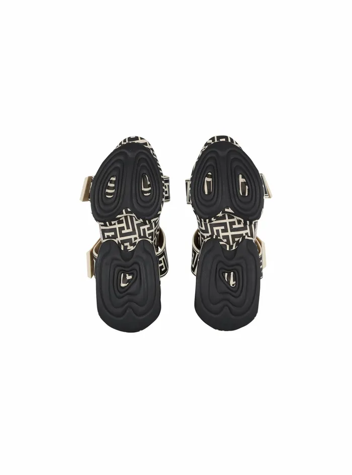 Balmain BBold Womens Bicolor Knit And Suede BBold HighTop Sneakers With Straps Black Balmain BBold Womens Bicolor Knit And Suede BBold HighTop Sneakers With Straps Black