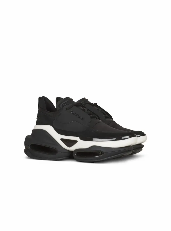 Balmain BBold Womens Exclusive 8211 Leather BBold LowTop Sneakers Black Balmain BBold Womens Exclusive 8211 Leather BBold LowTop Sneakers Black