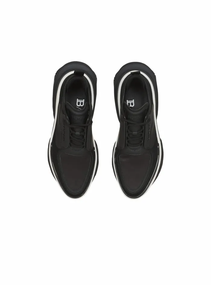 Balmain BBold Womens Exclusive 8211 Leather BBold LowTop Sneakers Black Balmain BBold Womens Exclusive 8211 Leather BBold LowTop Sneakers Black