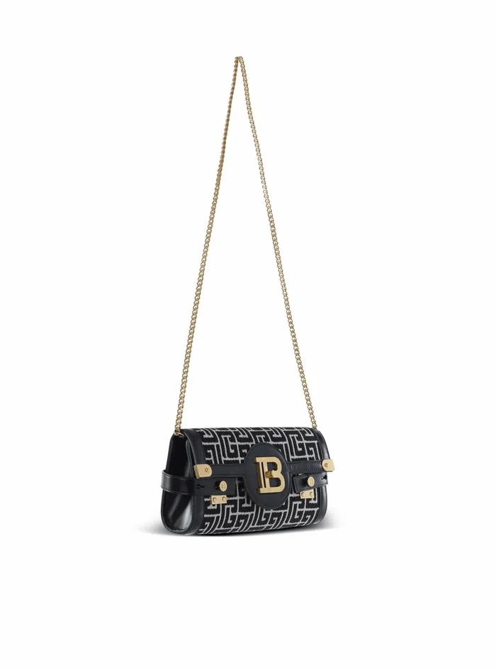 Balmain BBuzz Bags Womens Bicolor Jacquard BBuzz 23 Clutch Black Balmain BBuzz Bags Womens Bicolor Jacquard BBuzz 23 Clutch Black