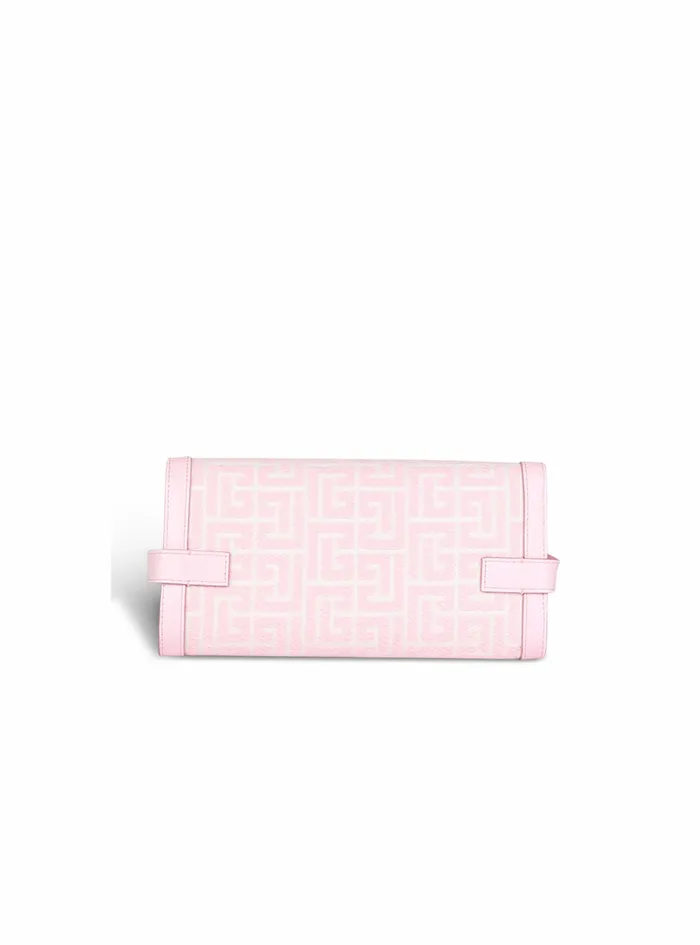 Balmain BBuzz Bags Womens Bicolor Jacquard BBuzz 23 Clutch Pink Balmain BBuzz Bags Womens Bicolor Jacquard BBuzz 23 Clutch Pink