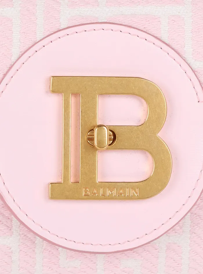 Balmain BBuzz Bags Womens Bicolor Jacquard BBuzz 23 Clutch Pink Balmain BBuzz Bags Womens Bicolor Jacquard BBuzz 23 Clutch Pink