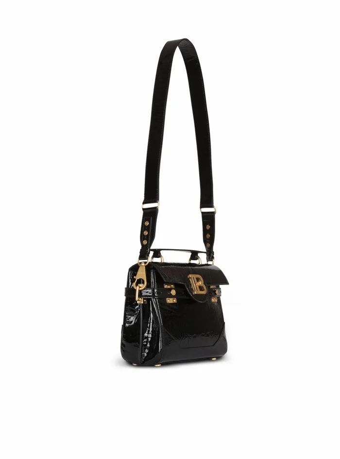 Balmain BBuzz Bags Womens CrocodileEmbossed Leather BBuzz 23 Bag Black
