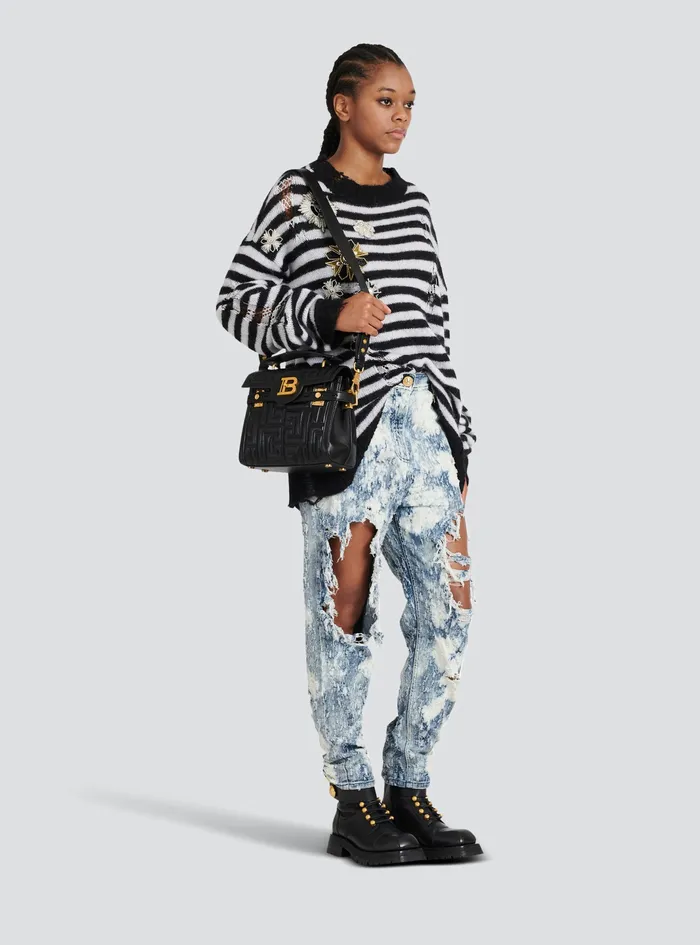 Balmain BBuzz Bags Womens Quilted Leather BBuzz 23 Bag Black Balmain BBuzz Bags Womens Quilted Leather BBuzz 23 Bag Black