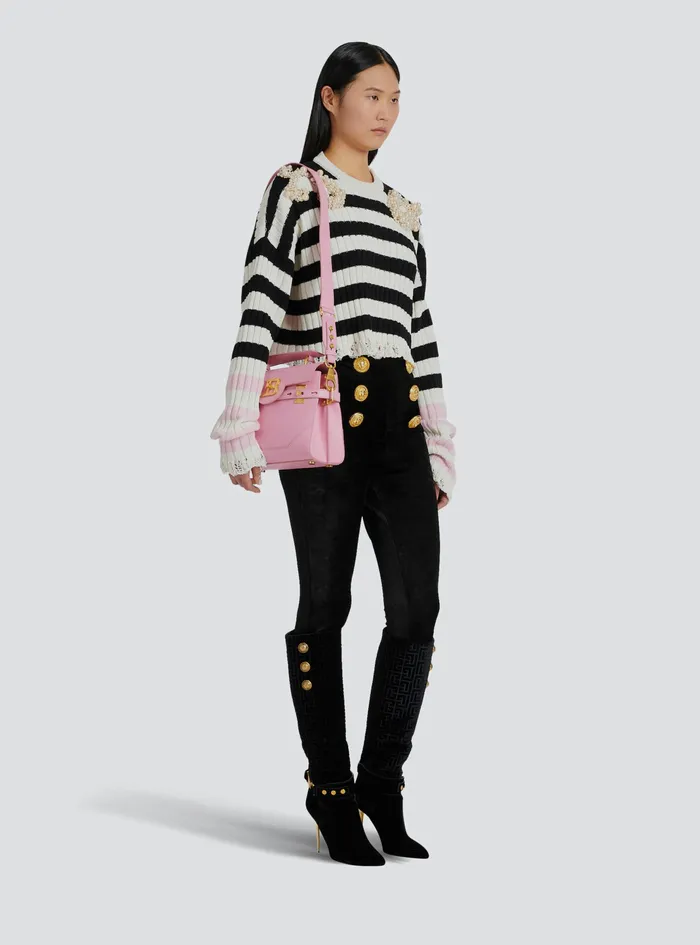 Balmain BBuzz Bags Womens Quilted Leather BBuzz 23 Bag Pink Balmain BBuzz Bags Womens Quilted Leather BBuzz 23 Bag Pink