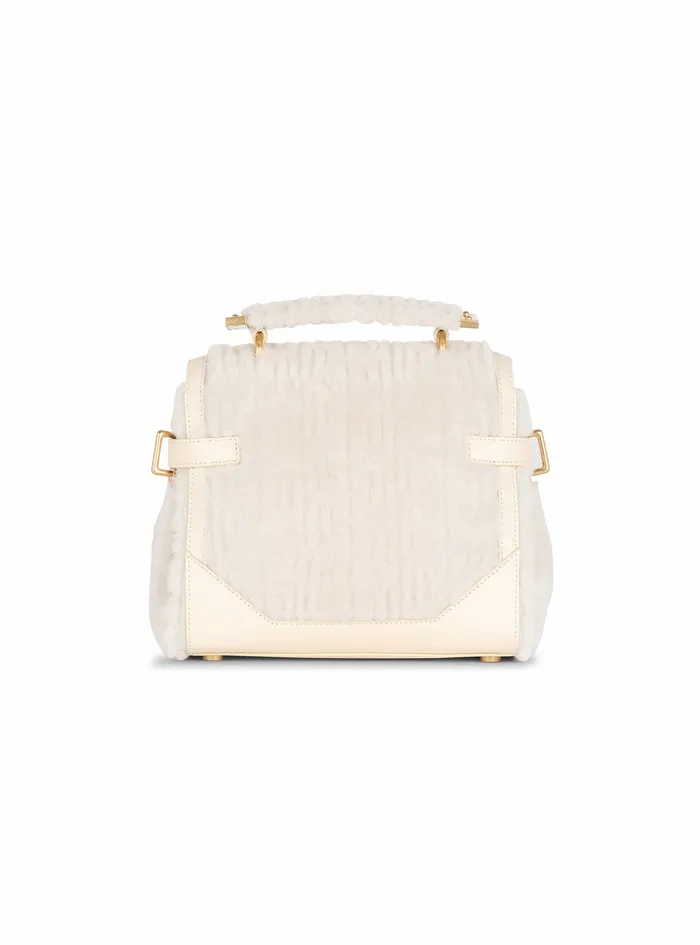Balmain BBuzz Bags Womens Shearling BBuzz 23 Bag Beige Balmain BBuzz Bags Womens Shearling BBuzz 23 Bag Beige