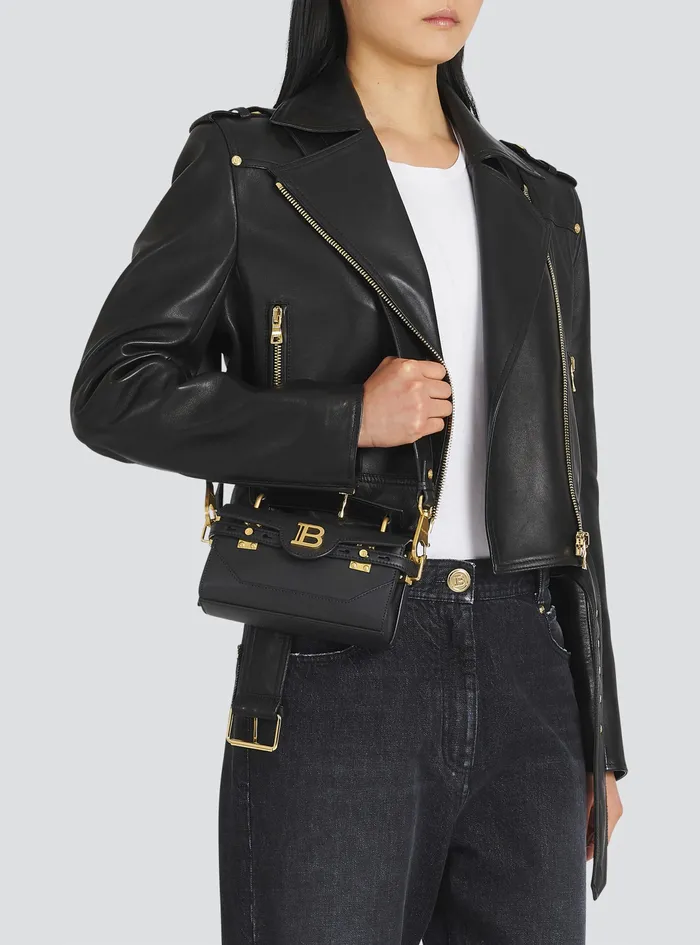 Balmain BBuzz Bags Womens Smooth Leather BBuzz 19 Bag Black Balmain BBuzz Bags Womens Smooth Leather BBuzz 19 Bag Black