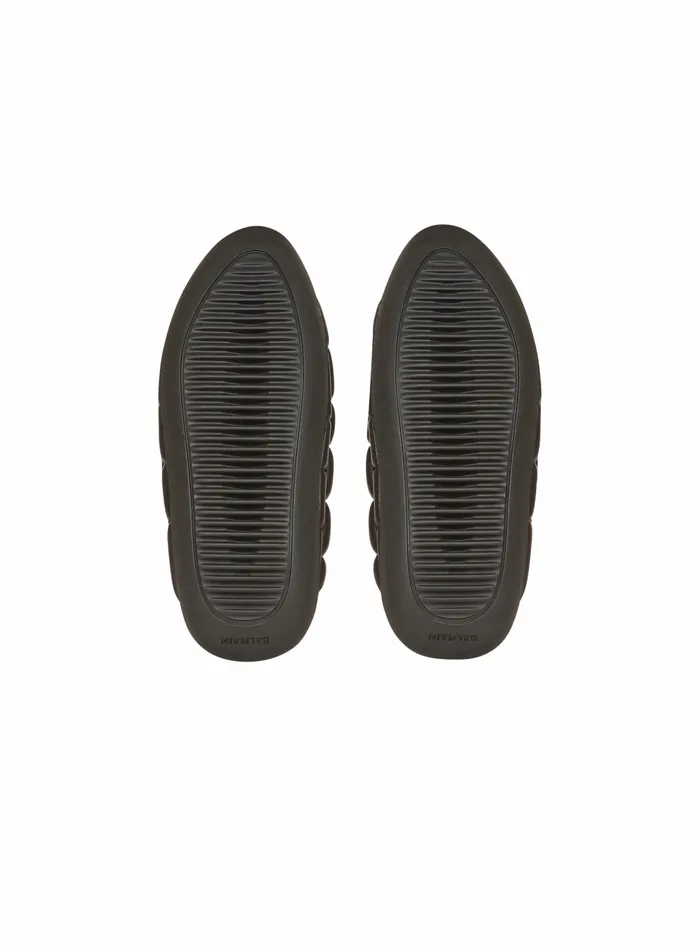 Balmain BIt Womens Quilted Leather BIt Mules Black Balmain BIt Womens Quilted Leather BIt Mules Black