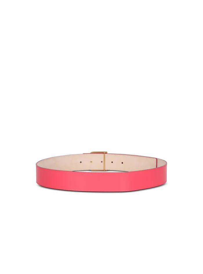 Balmain Belts Womens Leather BBelt Pink Balmain Belts Womens Leather BBelt Pink