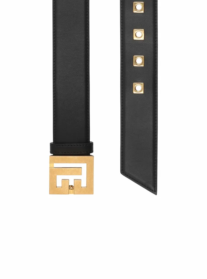 Balmain Belts Womens Leather Pb Belt Belt Black Balmain Belts Womens Leather Pb Belt Belt Black