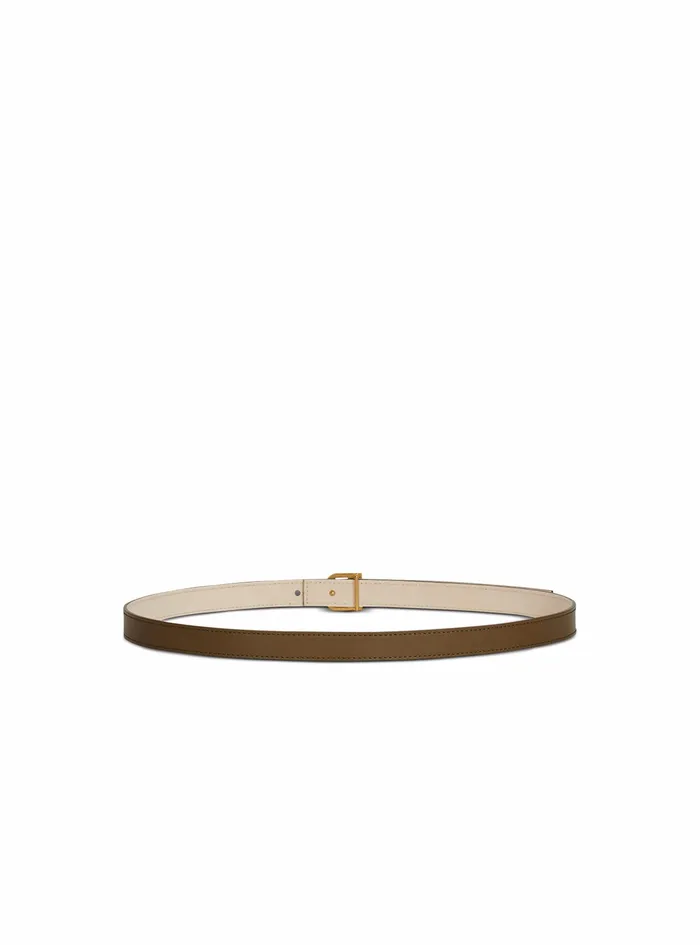 Balmain Belts Womens Smooth Leather BBelt Belt Khaki Balmain Belts Womens Smooth Leather BBelt Belt Khaki