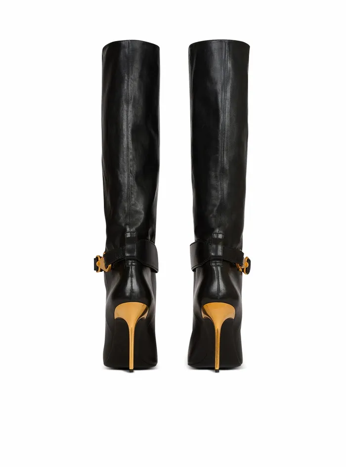 Balmain Boots And Rangers Womens Leather Robin Boots Black Balmain Boots And Rangers Womens Leather Robin Boots Black