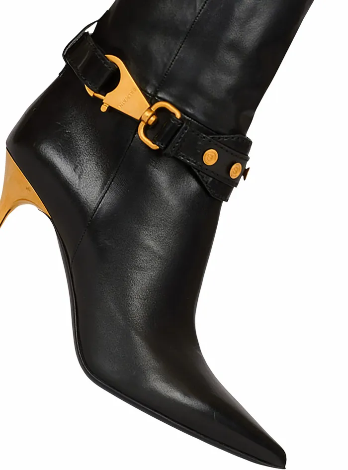 Balmain Boots And Rangers Womens Leather Robin Boots Black Balmain Boots And Rangers Womens Leather Robin Boots Black