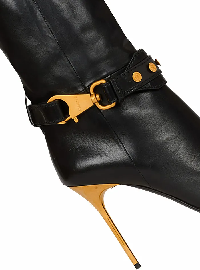 Balmain Boots And Rangers Womens Leather Robin Boots Black Balmain Boots And Rangers Womens Leather Robin Boots Black