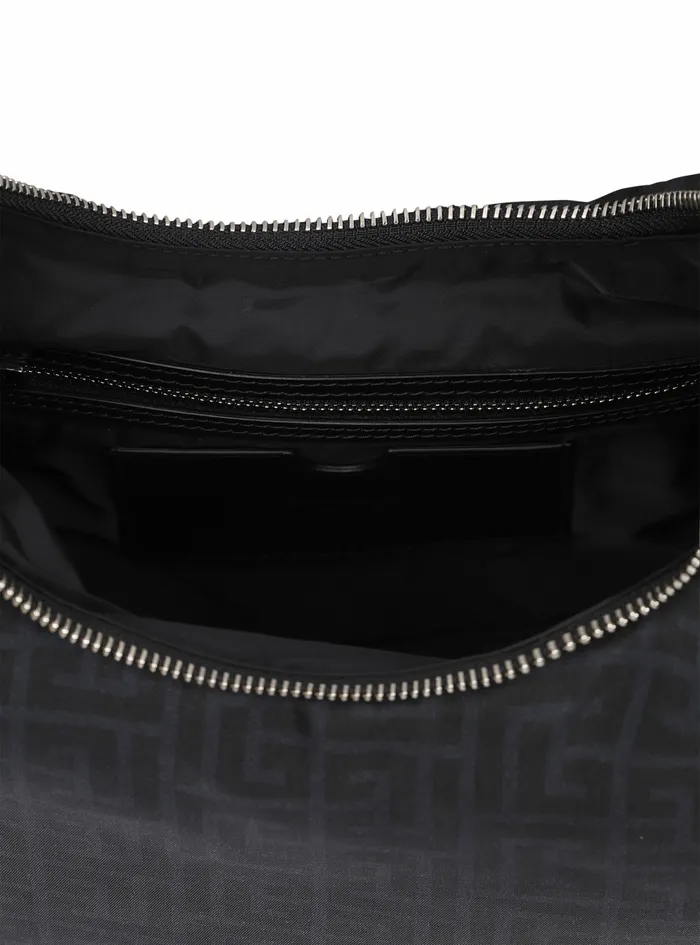 Balmain CrossBody Bags Mens Nylon Pillow Hobo Bag Black Balmain CrossBody Bags Mens Nylon Pillow Hobo Bag Black