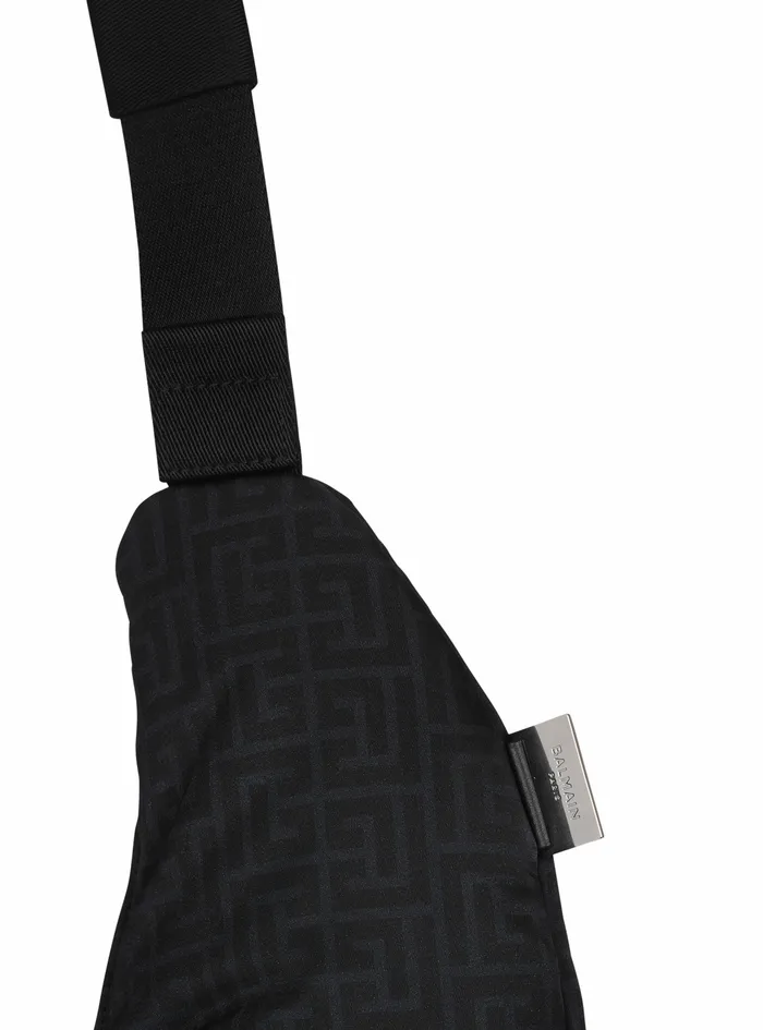 Balmain CrossBody Bags Mens Nylon Pillow Hobo Bag Black Balmain CrossBody Bags Mens Nylon Pillow Hobo Bag Black