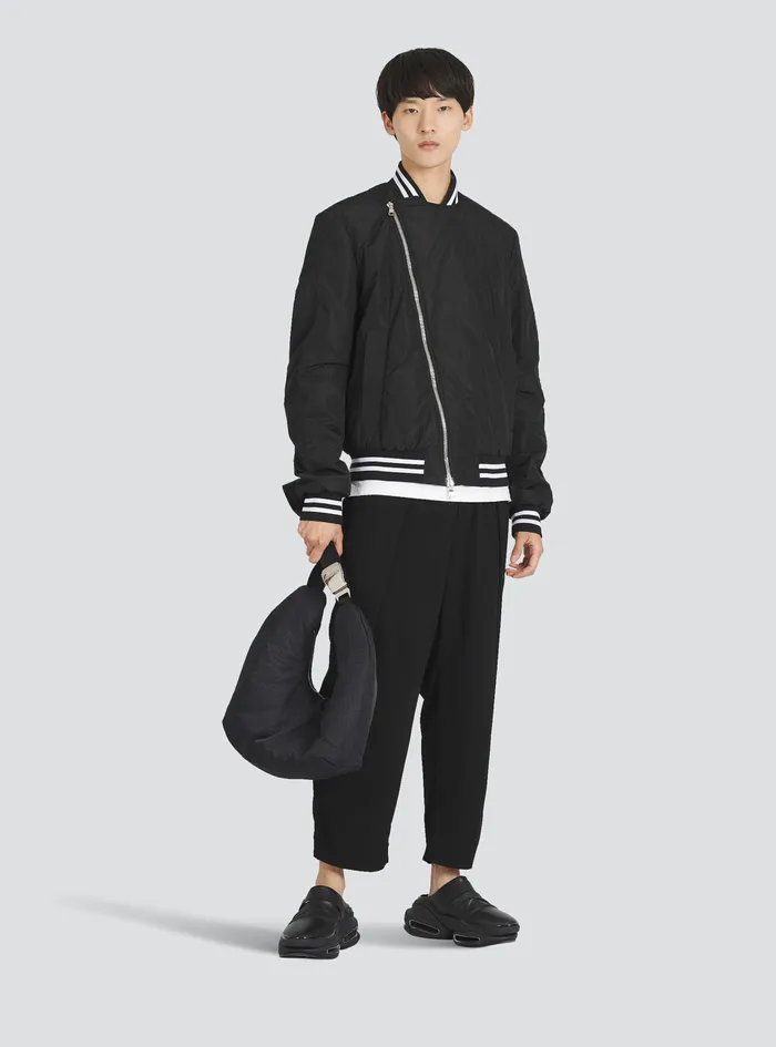Balmain CrossBody Bags Mens Nylon Pillow Hobo Bag Black Balmain CrossBody Bags Mens Nylon Pillow Hobo Bag Black