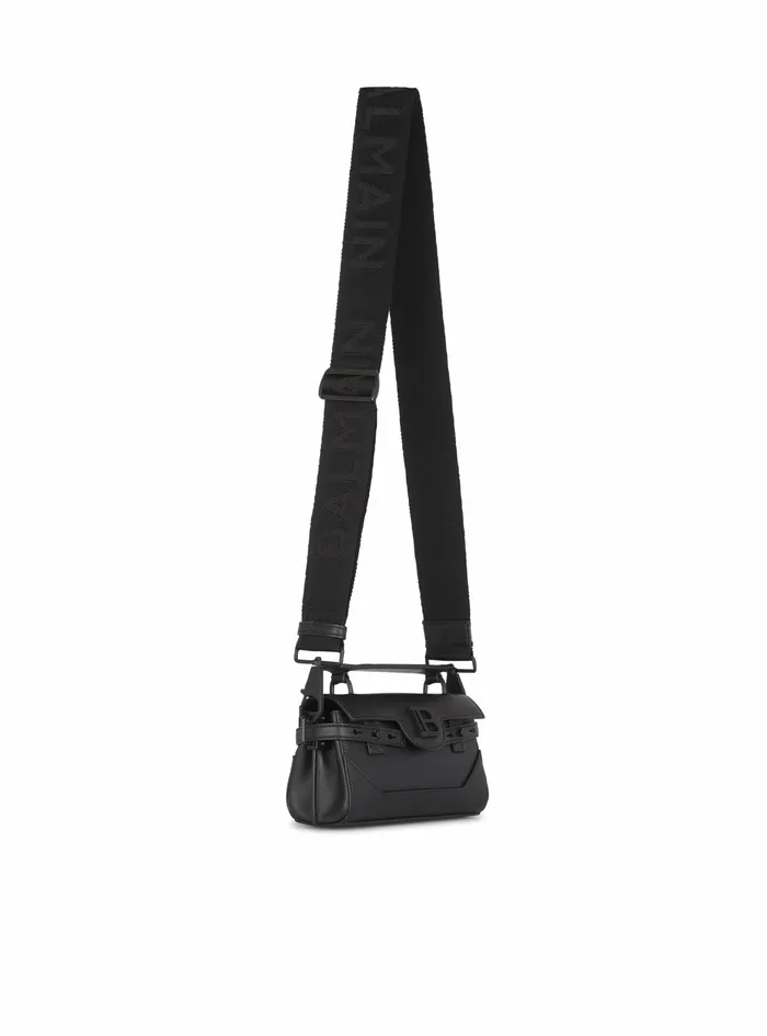 Balmain CrossBody Bags Mens Smooth Leather BBuzz 19 Baguette Bag Black Balmain CrossBody Bags Mens Smooth Leather BBuzz 19 Baguette Bag Black
