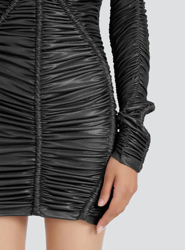 Balmain Dresses Womens Short Jersey Dress Silver Balmain Dresses Womens Short Jersey Dress Silver