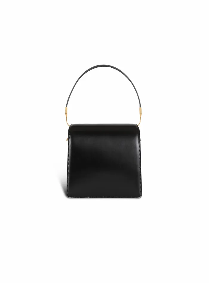 Balmain Ely Bags Womens Shiny Smooth Leather Ely Bag Black Balmain Ely Bags Womens Shiny Smooth Leather Ely Bag Black