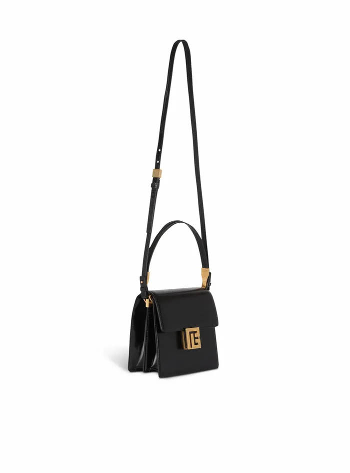 Balmain Ely Bags Womens Shiny Smooth Leather Ely Bag Black Balmain Ely Bags Womens Shiny Smooth Leather Ely Bag Black