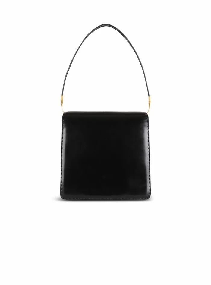 Balmain Ely Bags Womens Smooth Leather Ely Bag Black Balmain Ely Bags Womens Smooth Leather Ely Bag Black