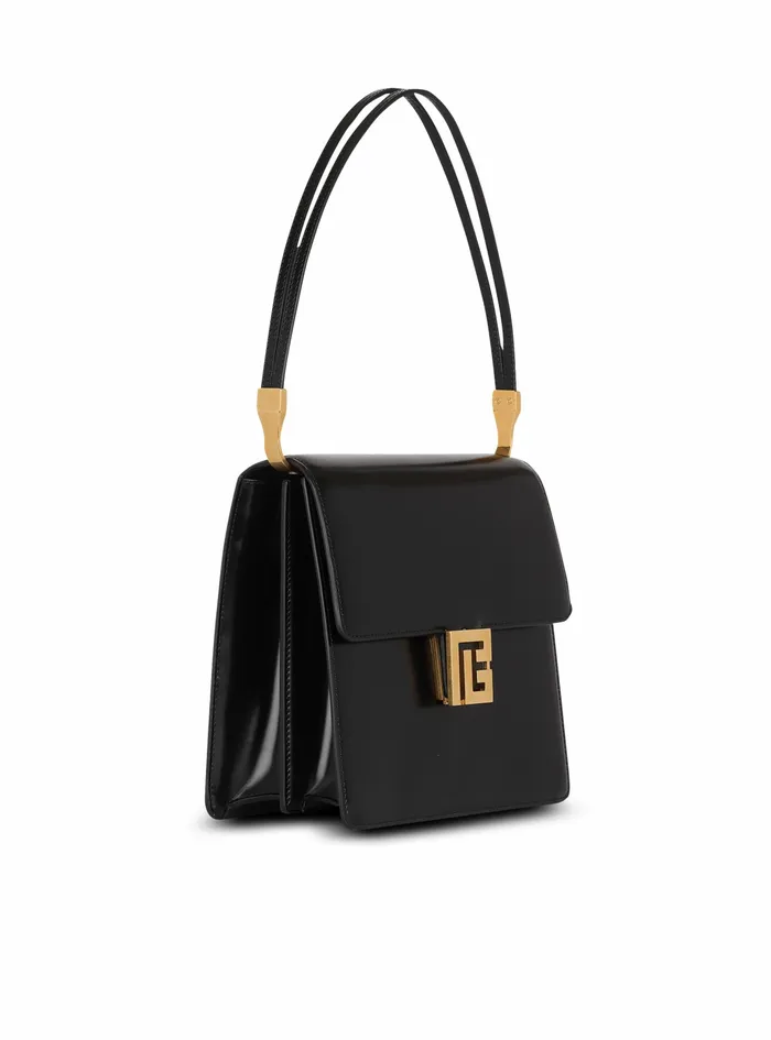 Balmain Ely Bags Womens Smooth Leather Ely Bag Black Balmain Ely Bags Womens Smooth Leather Ely Bag Black