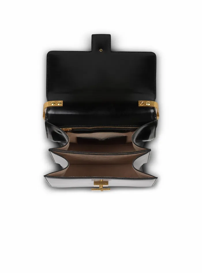 Balmain Ely Bags Womens Smooth Leather Ely Bag Black Balmain Ely Bags Womens Smooth Leather Ely Bag Black