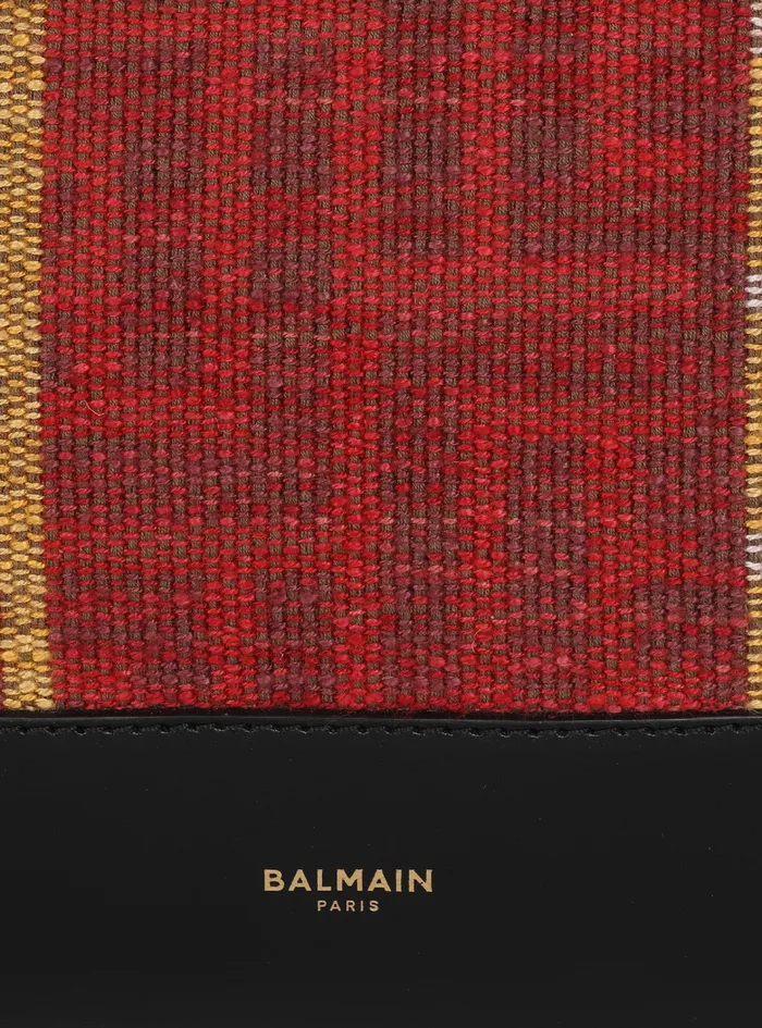 Balmain Folded Shopping Bags Womens LargeSized Multicolor Monogram Needlepoint Balmain Bag Multicolor Balmain Folded Shopping Bags Womens LargeSized Multicolor Monogram Needlepoint Balmain Bag Multicolor