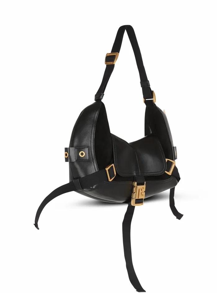 Balmain Handbags Womens Leather And Suede Major Bag Black Balmain Handbags Womens Leather And Suede Major Bag Black