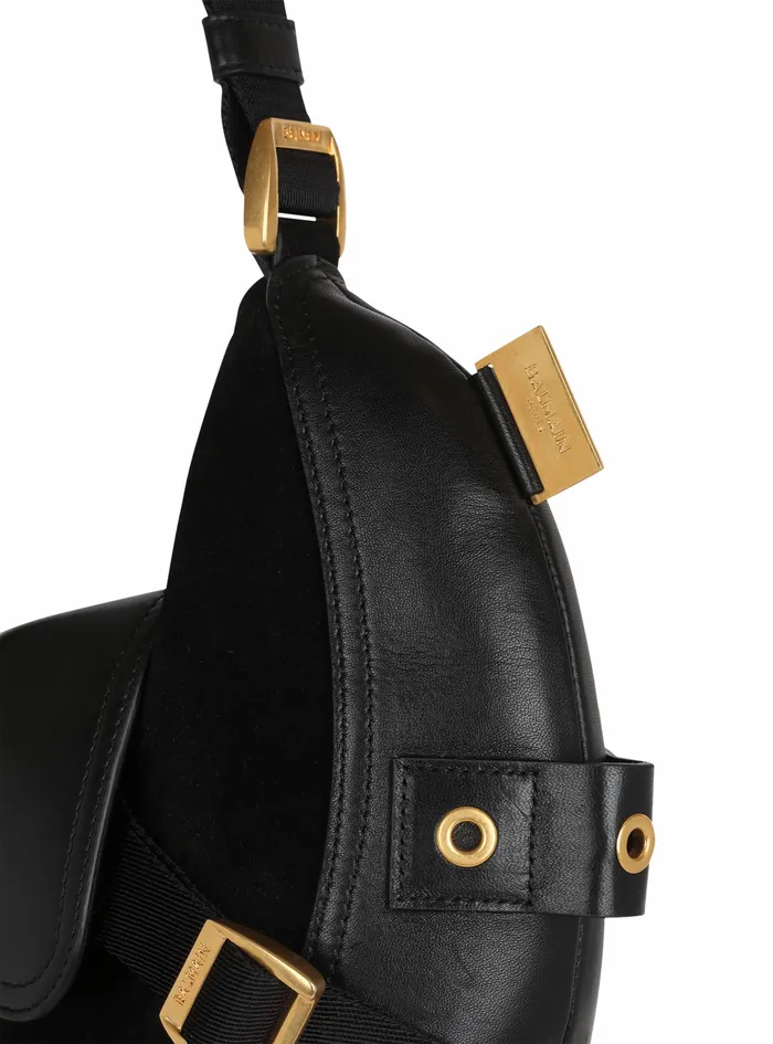 Balmain Handbags Womens Leather And Suede Major Bag Black Balmain Handbags Womens Leather And Suede Major Bag Black