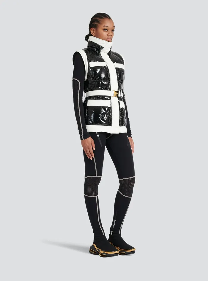 Balmain Outerwear Womens Padded Vest Black Balmain Outerwear Womens Padded Vest Black