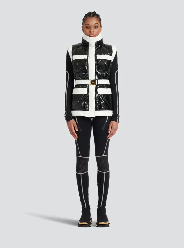 Balmain Outerwear Womens Padded Vest Black Balmain Outerwear Womens Padded Vest Black