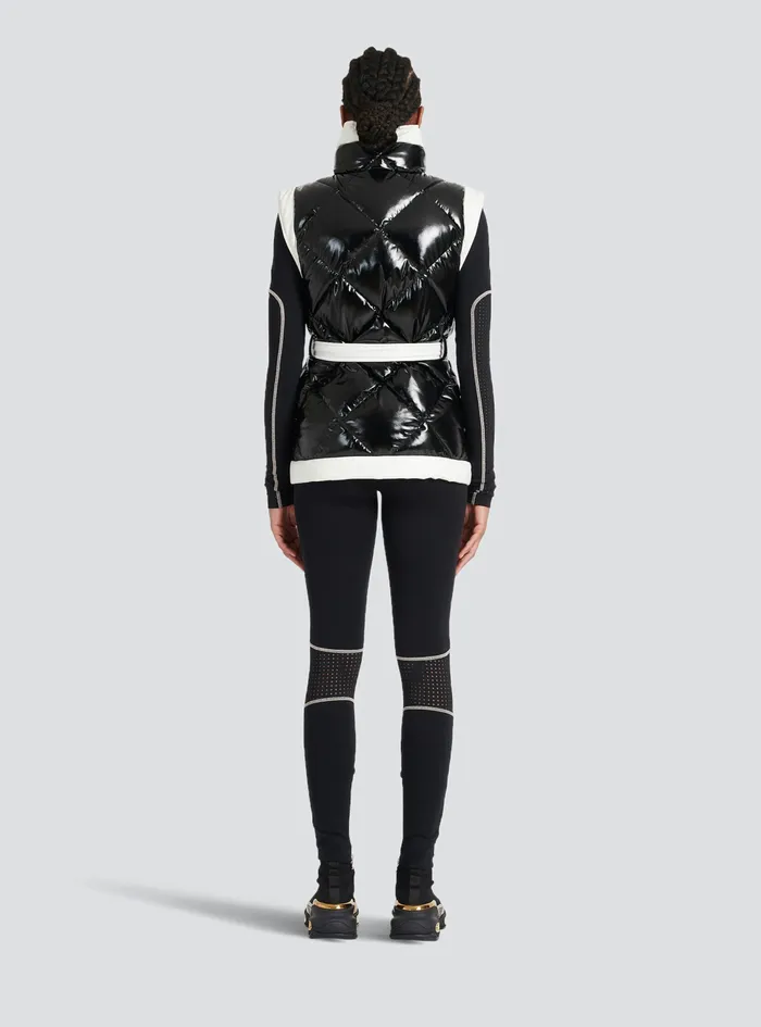 Balmain Outerwear Womens Padded Vest Black Balmain Outerwear Womens Padded Vest Black