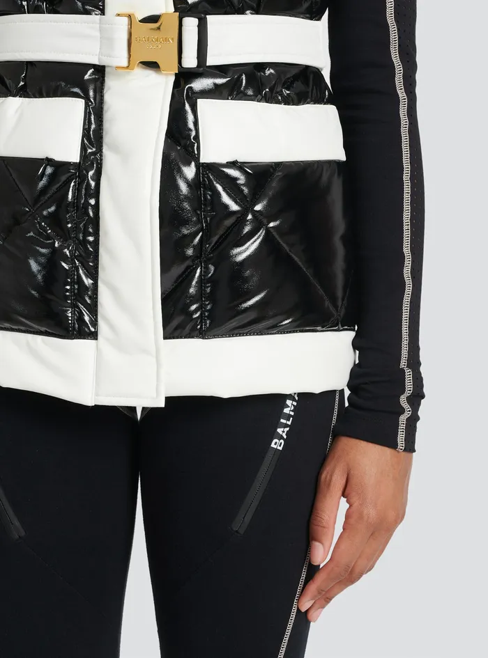 Balmain Outerwear Womens Padded Vest Black Balmain Outerwear Womens Padded Vest Black