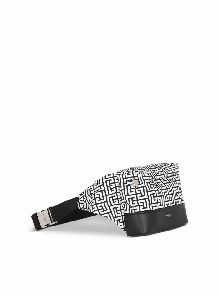 Balmain Pouches And Belt Bags Mens Nylon City Belt Bag Black Balmain Pouches And Belt Bags Mens Nylon City Belt Bag Black