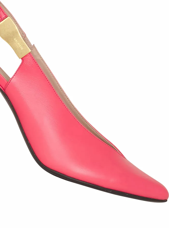 Balmain Sandals Womens Leather Tara Pumps Pink Balmain Sandals Womens Leather Tara Pumps Pink