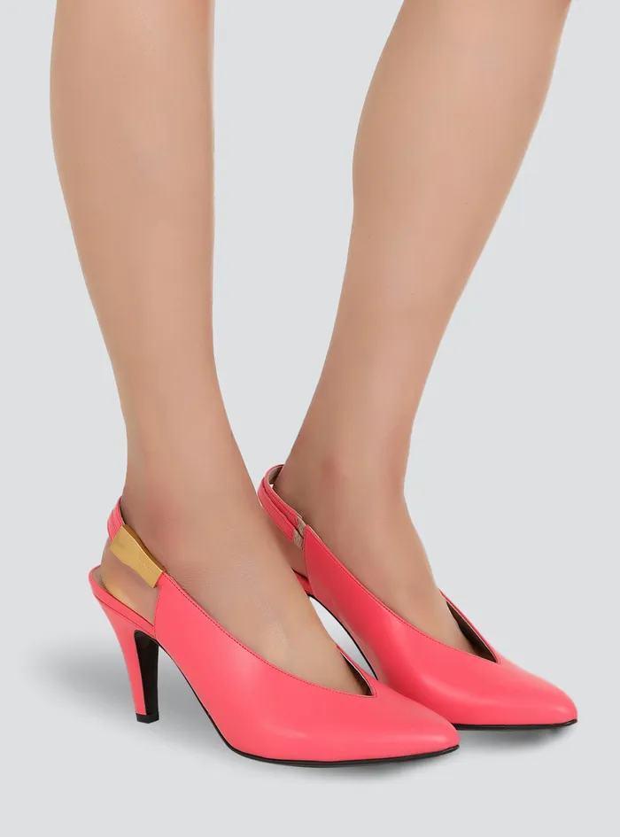 Balmain Sandals Womens Leather Tara Pumps Pink Balmain Sandals Womens Leather Tara Pumps Pink