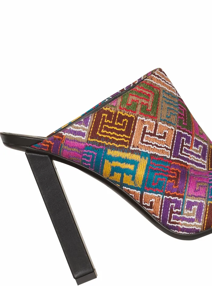 Balmain Sandals Womens Multicolor Needlepoint Ulla Mules With Balmain Monogram Multicolor Balmain Sandals Womens Multicolor Needlepoint Ulla Mules With Balmain Monogram Multicolor