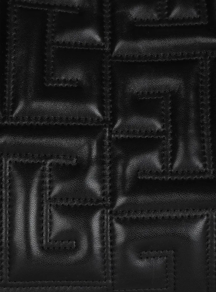 Balmain Shoulder Bags Womens Quilted Leather Pillow Hobo Bag Black Balmain Shoulder Bags Womens Quilted Leather Pillow Hobo Bag Black