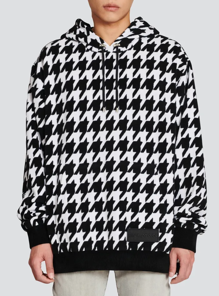 Balmain Sweatshirts Mens Hooded Sweatshirt Black Balmain Sweatshirts Mens Hooded Sweatshirt Black