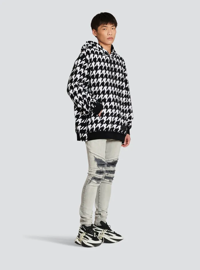 Balmain Sweatshirts Mens Hooded Sweatshirt Black Balmain Sweatshirts Mens Hooded Sweatshirt Black