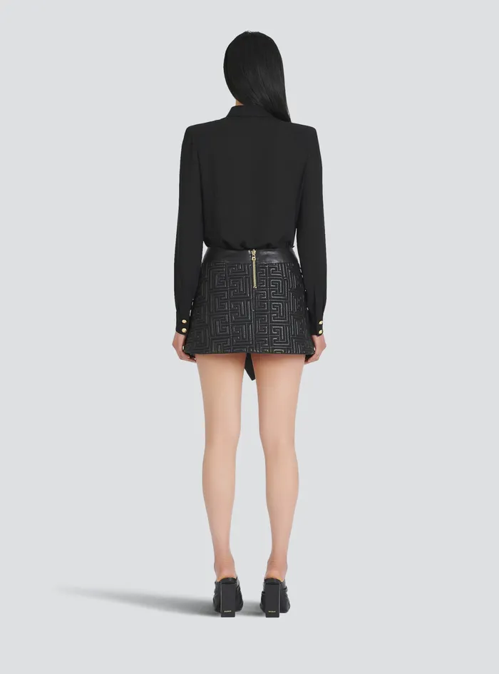 Balmain Tops And Shirts Womens Crpe De Chine Shirt Black Balmain Tops And Shirts Womens Crpe De Chine Shirt Black