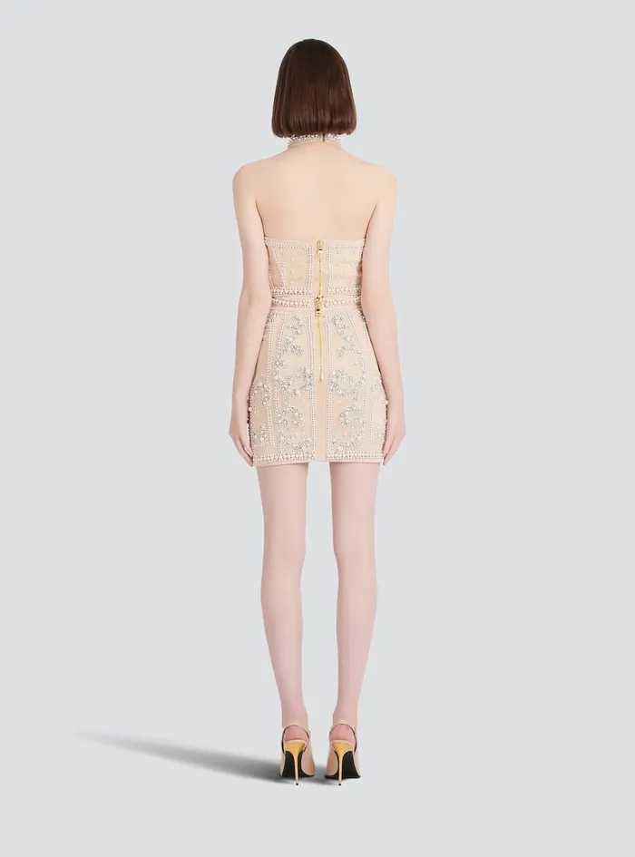 Balmain Tops And Shirts Womens Embroidered Crop Top Beige Balmain Tops And Shirts Womens Embroidered Crop Top Beige