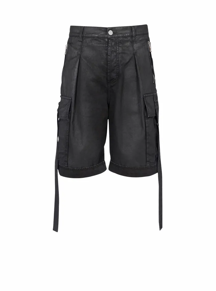 Balmain Trousers And Shorts Mens Denim Shorts Black