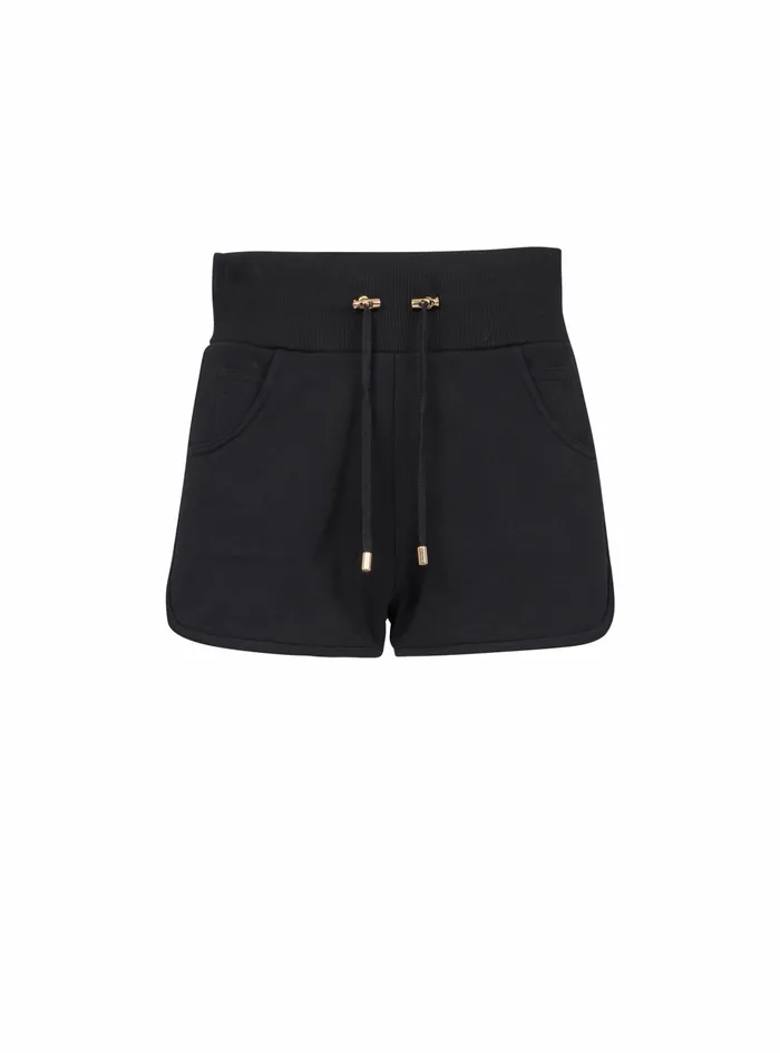 Balmain Trousers And Shorts Womens EcoDesigned Knit Shorts Black