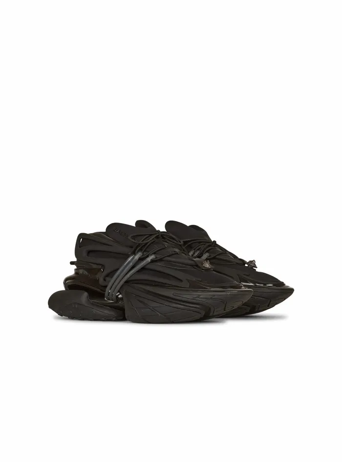 Balmain Unicorn Mens Leather Unicorn LowTop Sneakers Black Balmain Unicorn Mens Leather Unicorn LowTop Sneakers Black