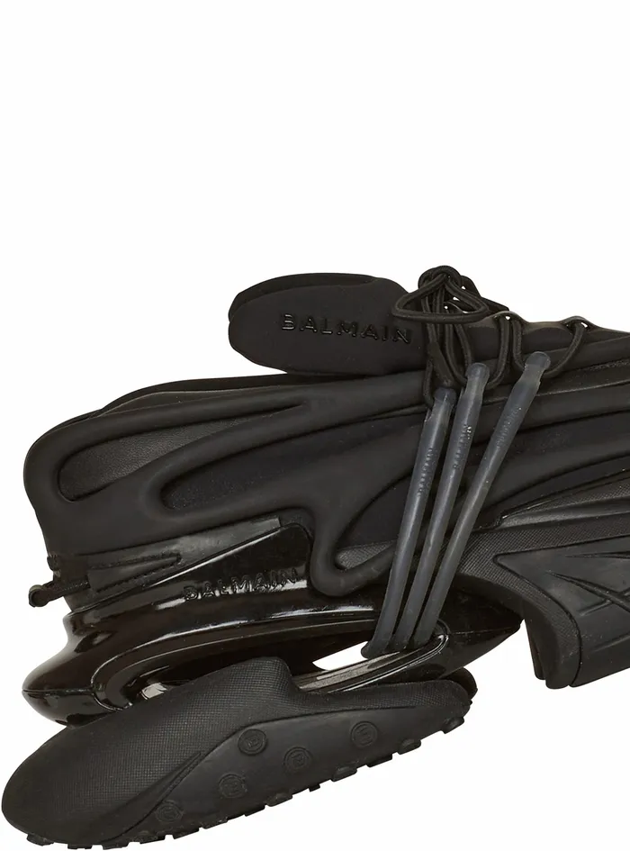 Balmain Unicorn Mens Leather Unicorn LowTop Sneakers Black Balmain Unicorn Mens Leather Unicorn LowTop Sneakers Black